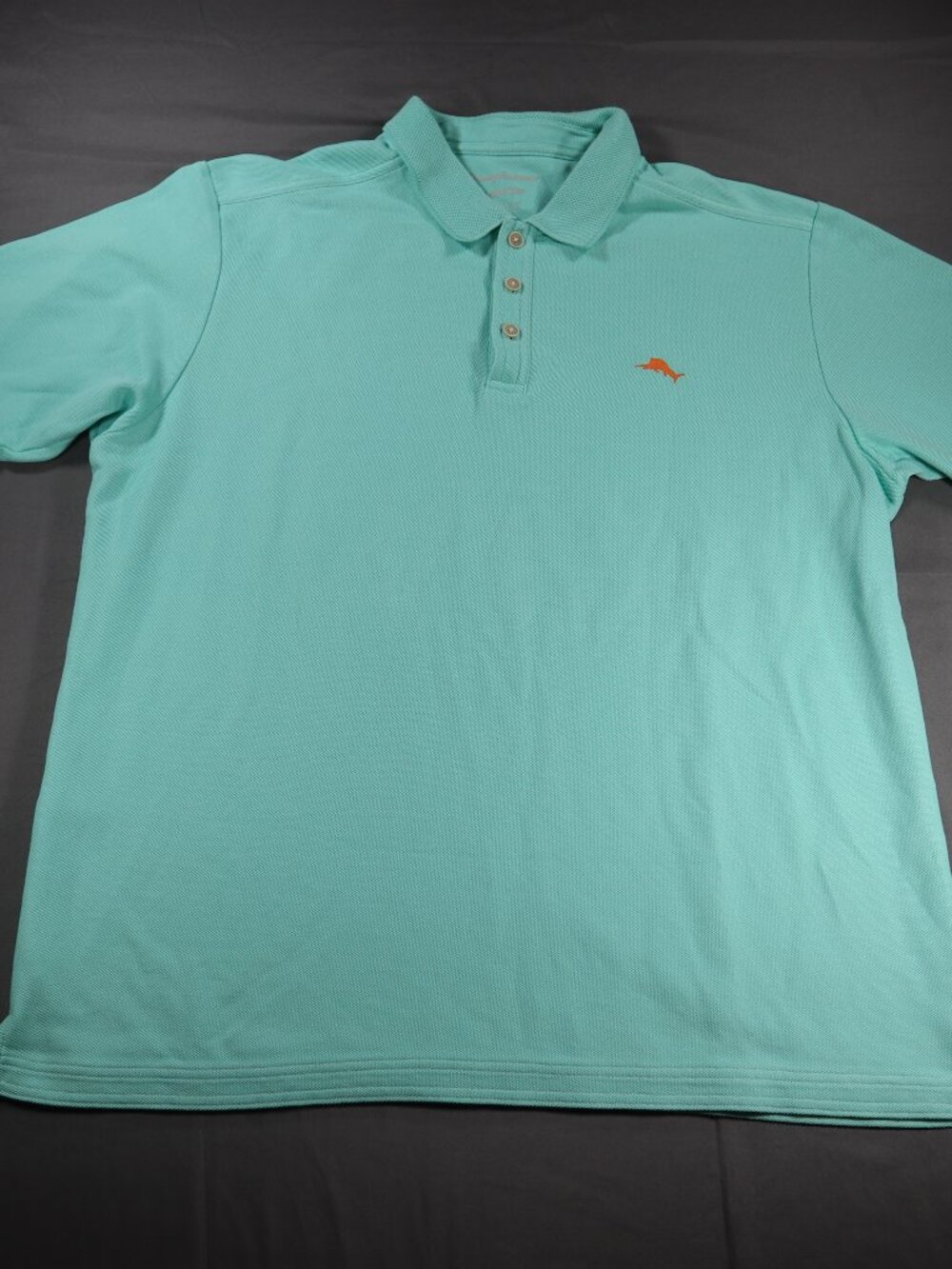 Tommy Bahama Polo Shirt Mens XL Green Aqua Islandzone Supima Embroidered Logo